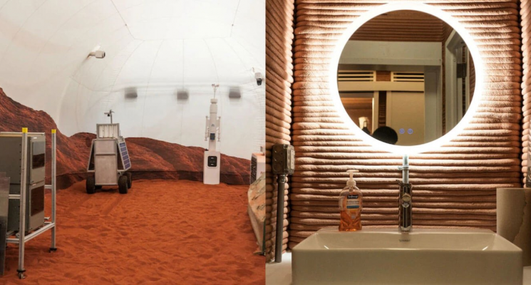 Четыре человека проживут год внутри симулятора Марса — подборка фотографий. Интерьер марсианского симулятора CHAPEA. Фото.