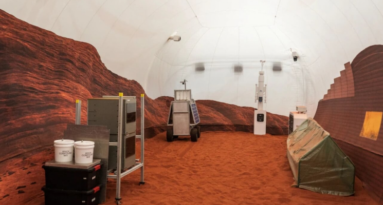 Симулятор Марса на Земле. Помещение для выращивания растений. Фото.