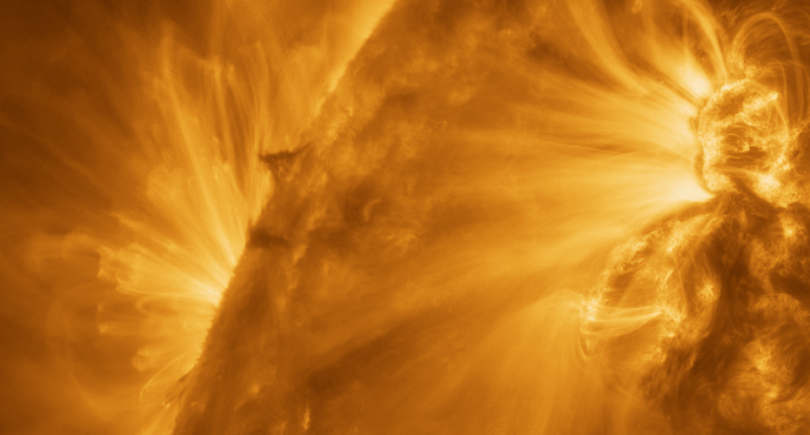 Как возникает быстрый солнечный ветер. Ученые рассчитывают, что зонд сможет подлететь к Солнцу на расстояние 6,4 миллиона километров от его поверхности. Фото.