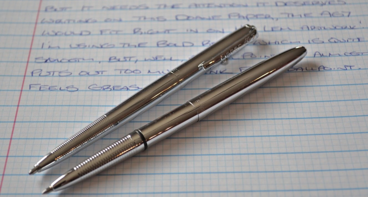 Космическая ручка Fisher Space Pen. Сотрудничество с NASA очень хорошо прорекламировало изобретение Пола Фишера — о ручке Space Pen знает весь мир! Фото.