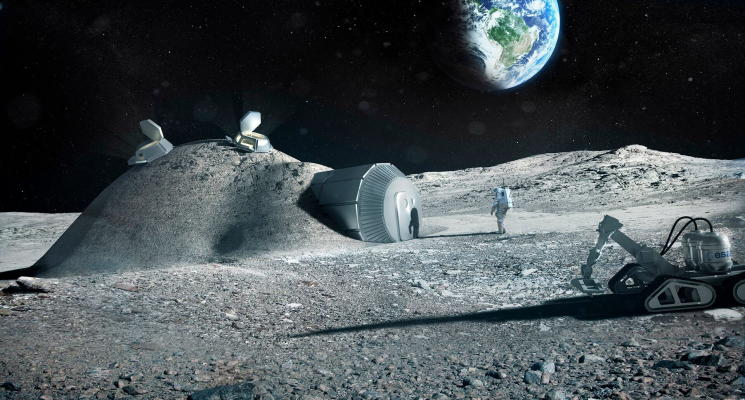 Космическое будущее человечества. Жилые модули на Луне больше не кажутся выдумкой. Фото.