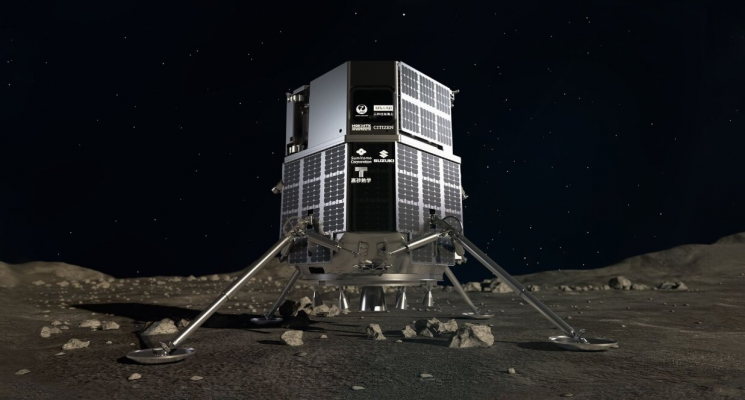 Запуск лунного модуля Hakuto-R. Лунный модуль Hakuto-R. Фото.